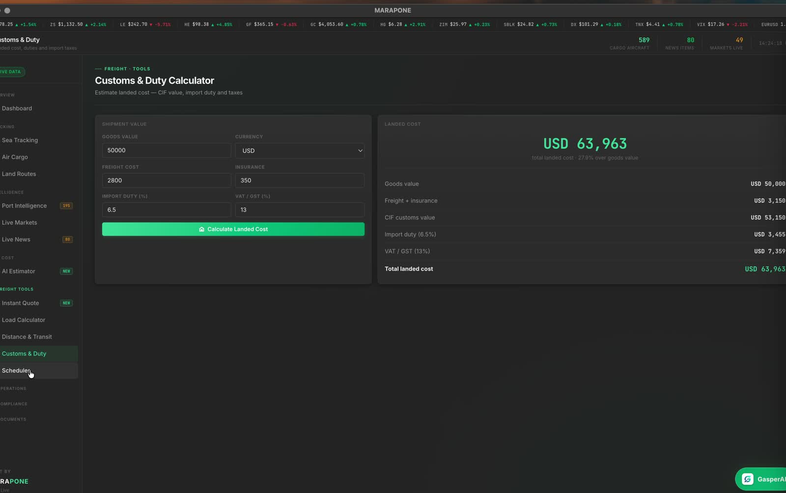 Invoice Auditor — live audit summary with flagged discrepancies